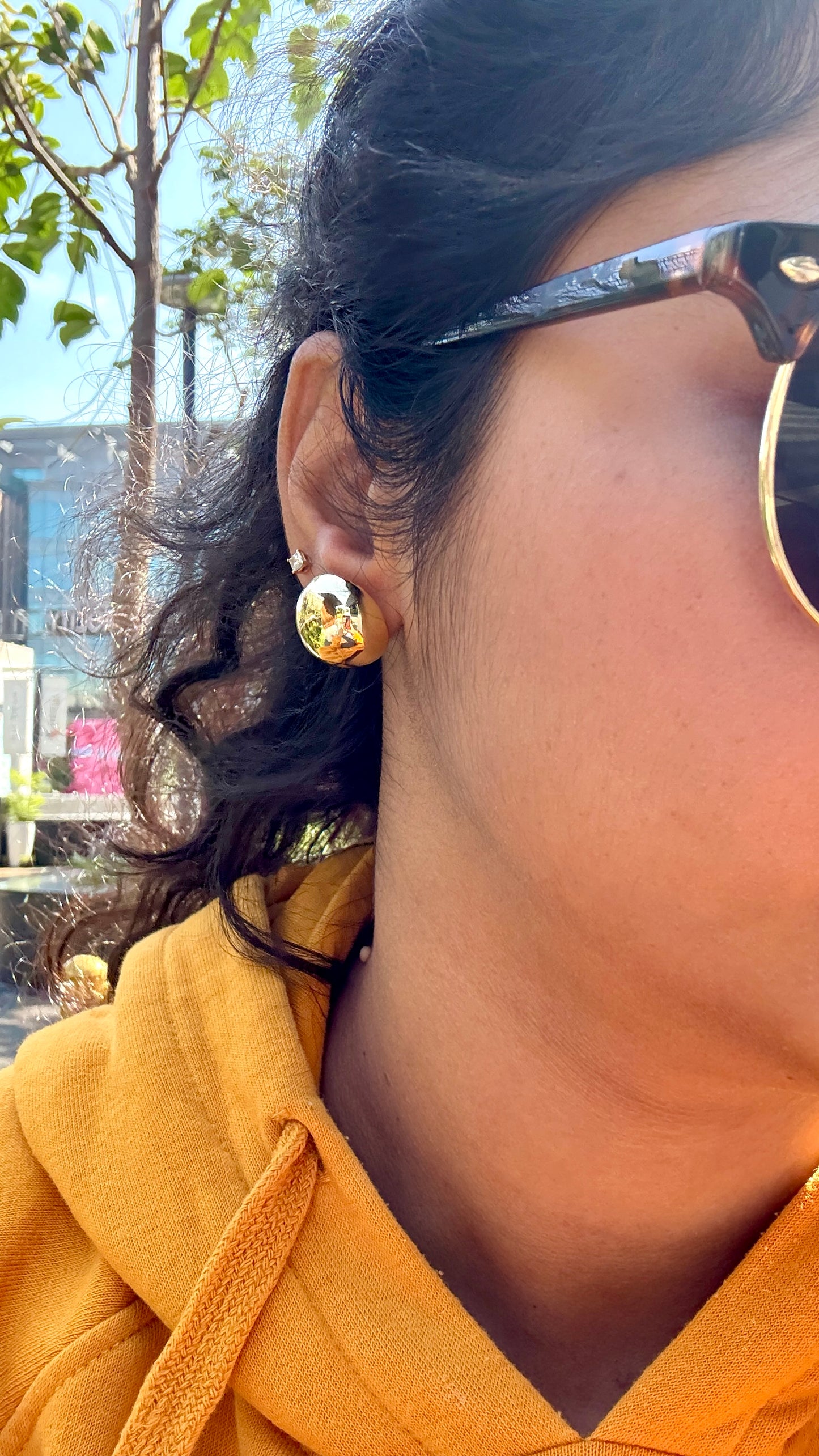 Golden Dome Earrings