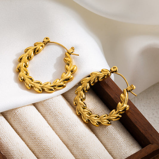 Flat leaf hoops