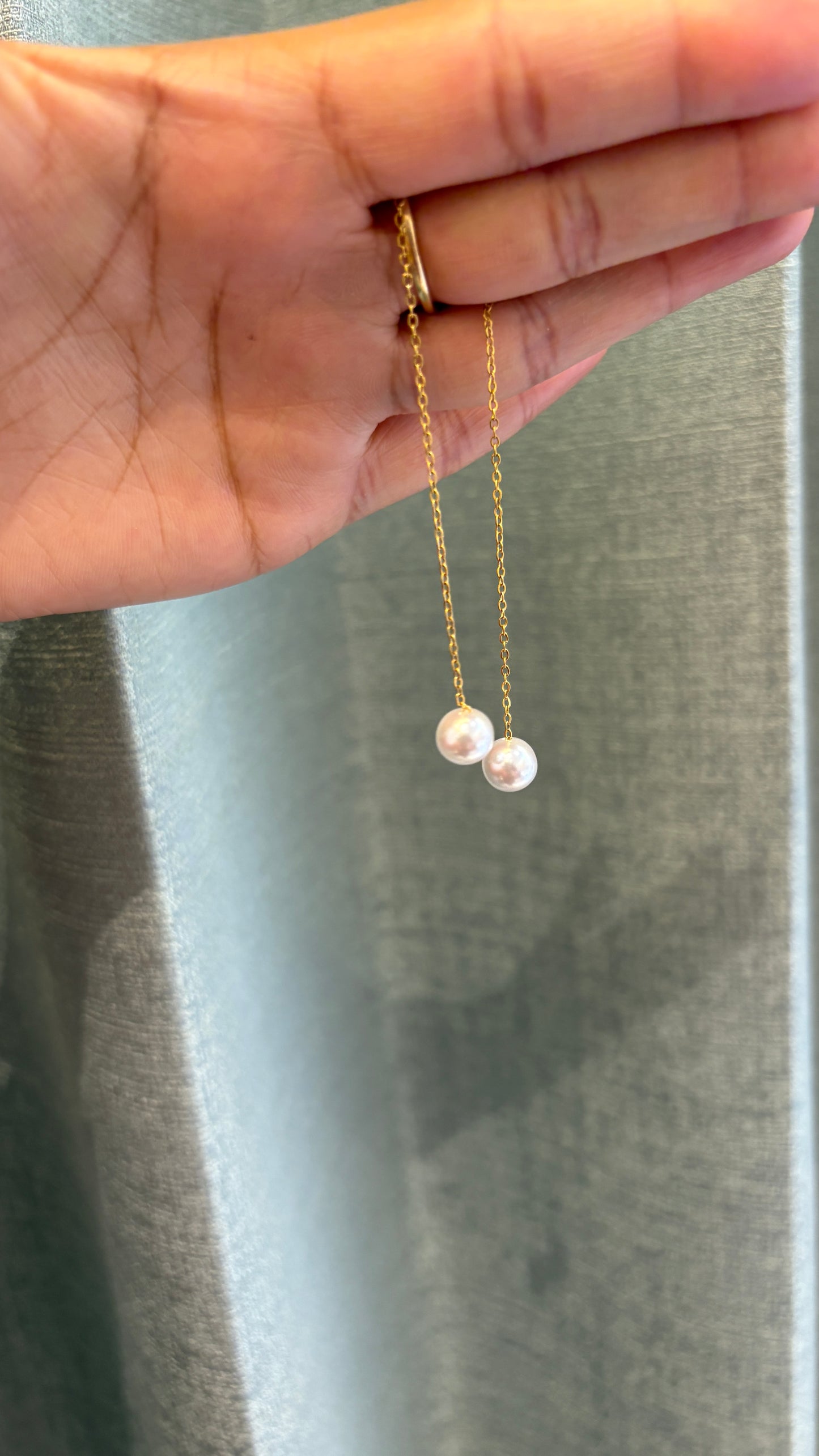 Pearl Sui Dhaga Earrings