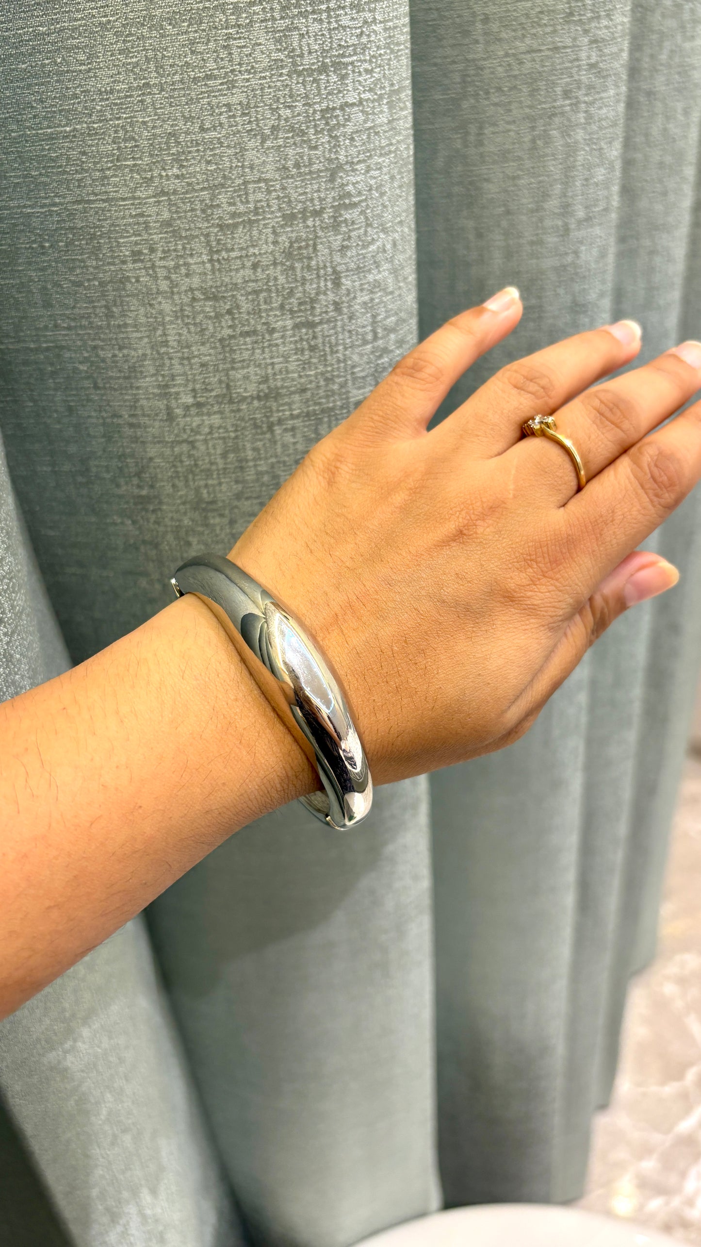 Oval Silver Bracelet