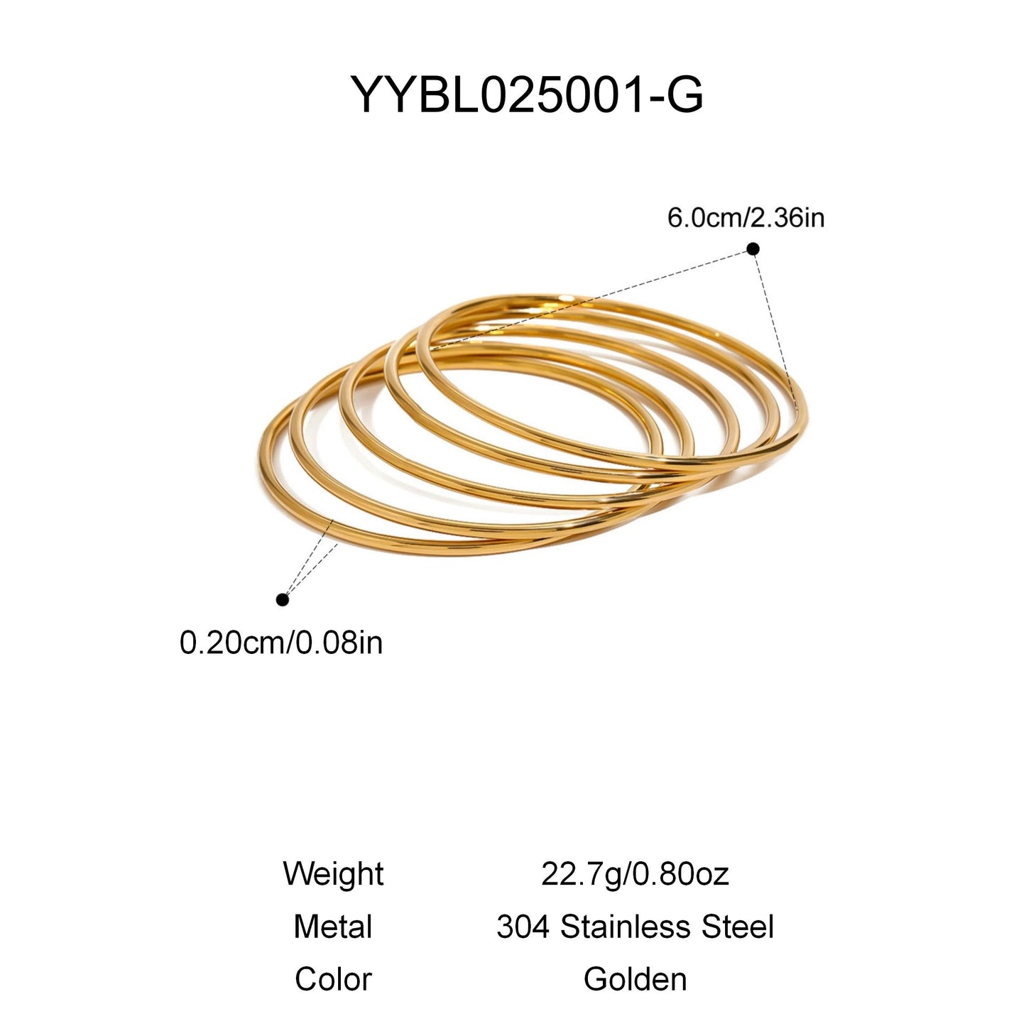 Plain round bangle