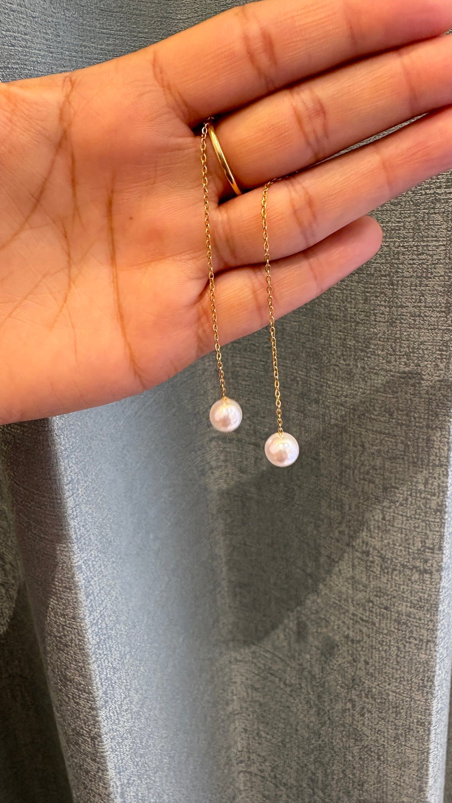 Pearl Sui Dhaga Earrings