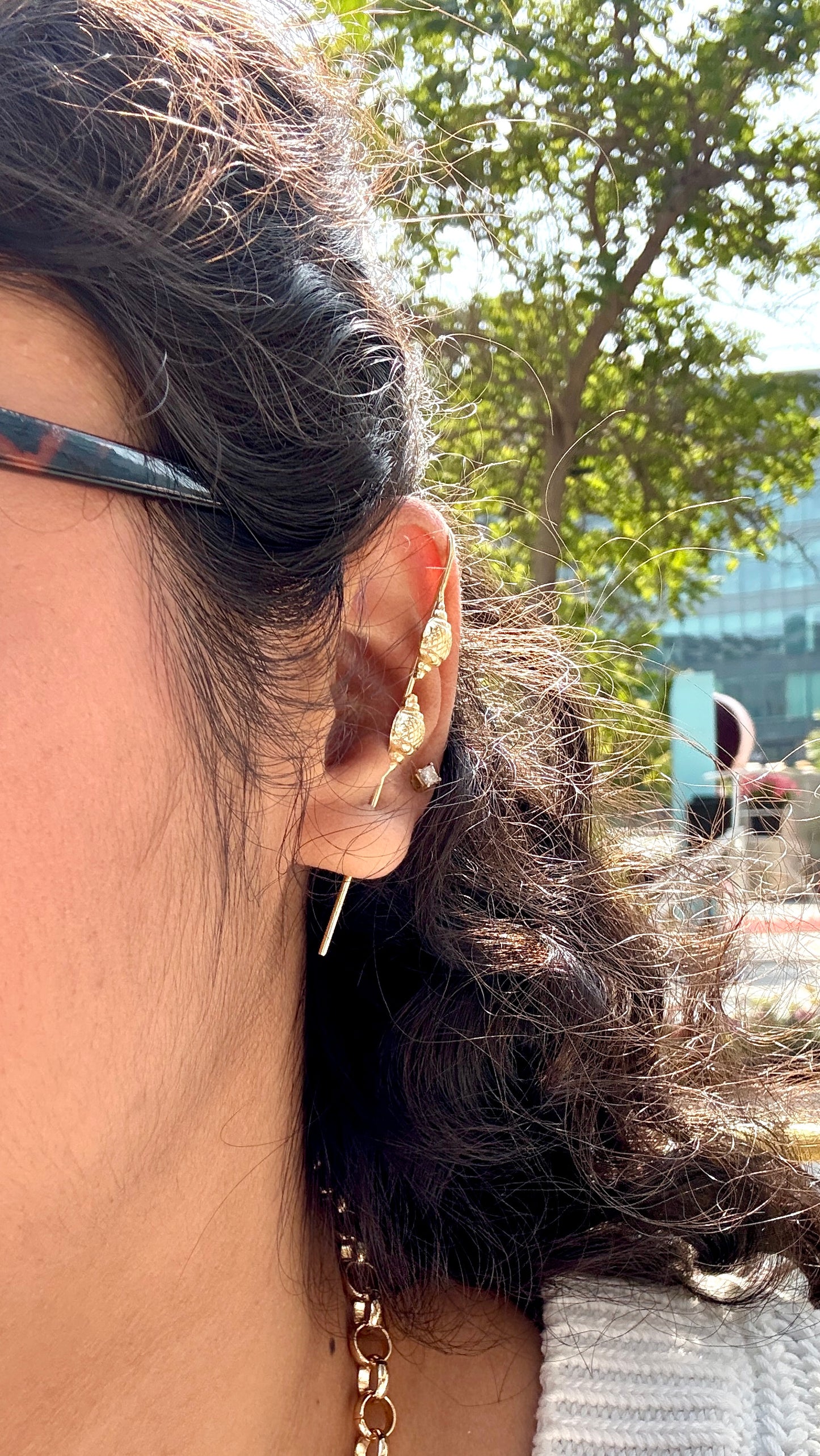 Pineapple Earpin