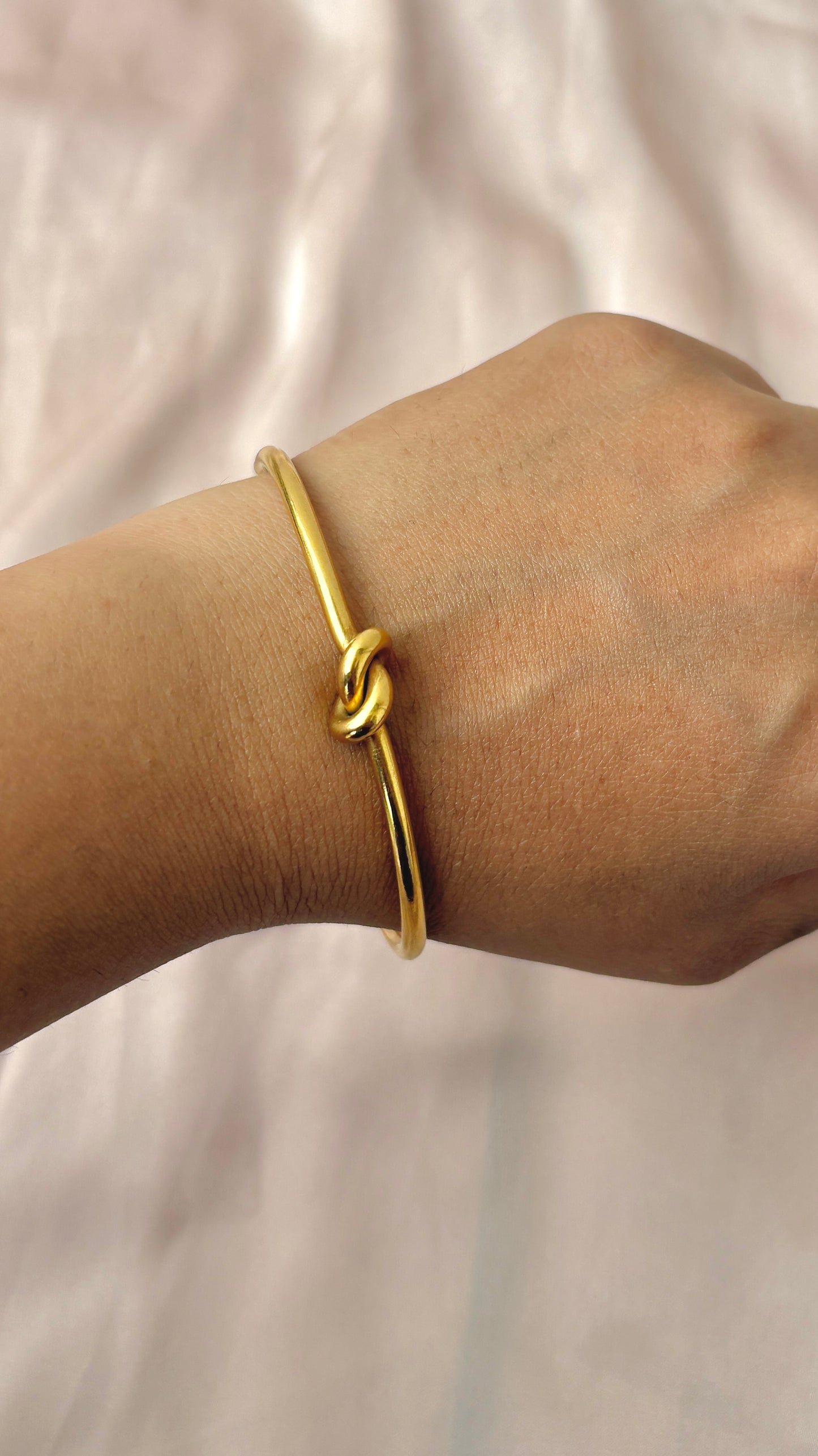 Knotted cuff bracelet
