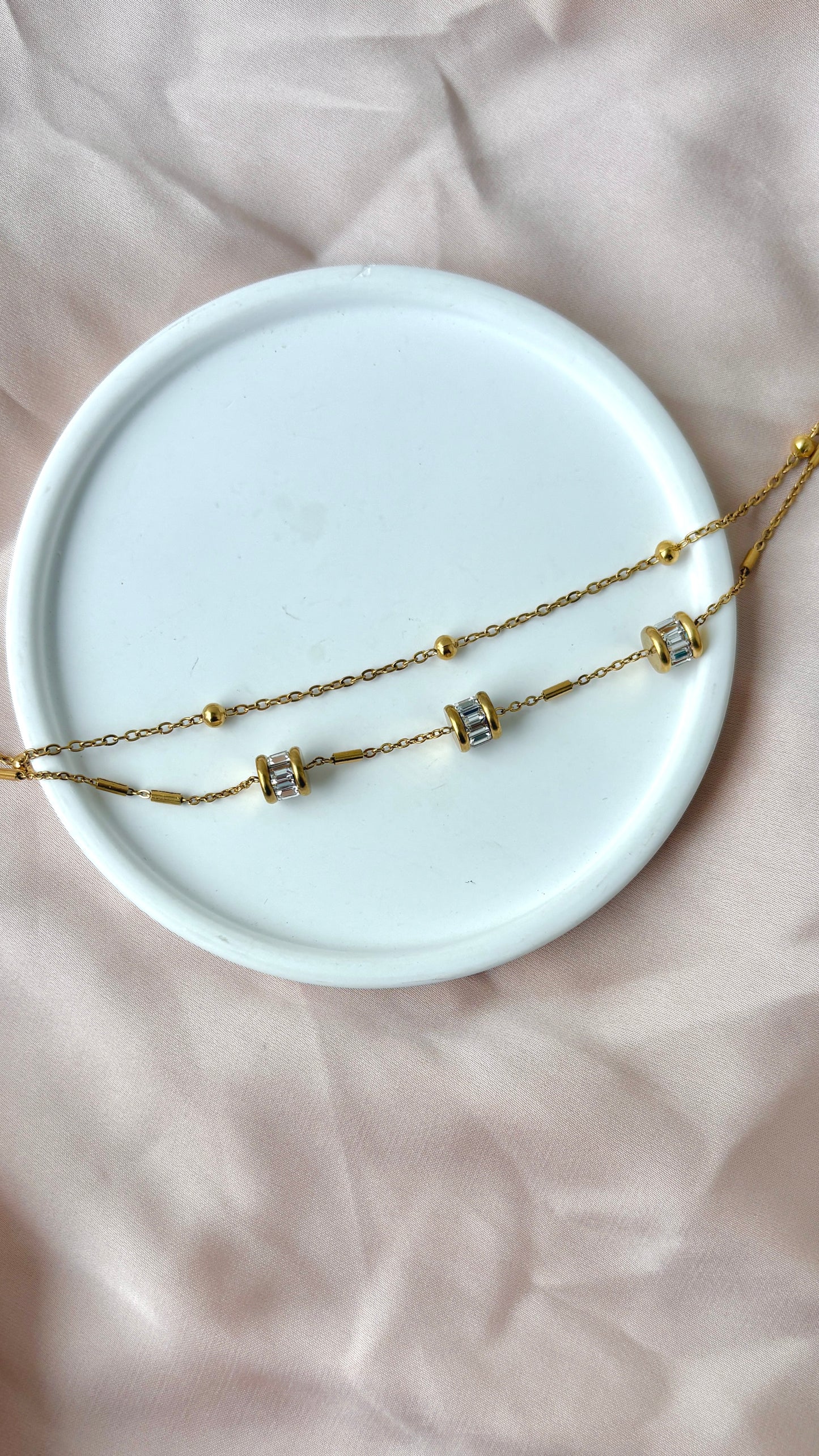Double layer drum bracelet