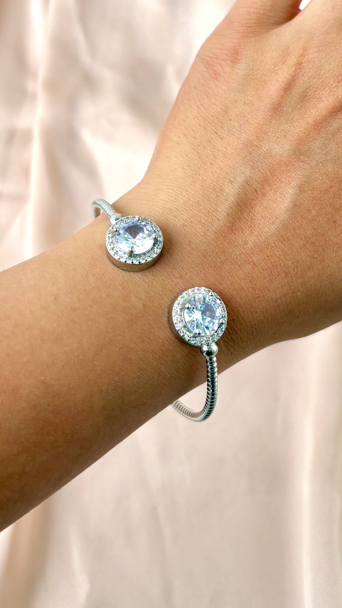 Double Big Stone Adjustable Bracelet