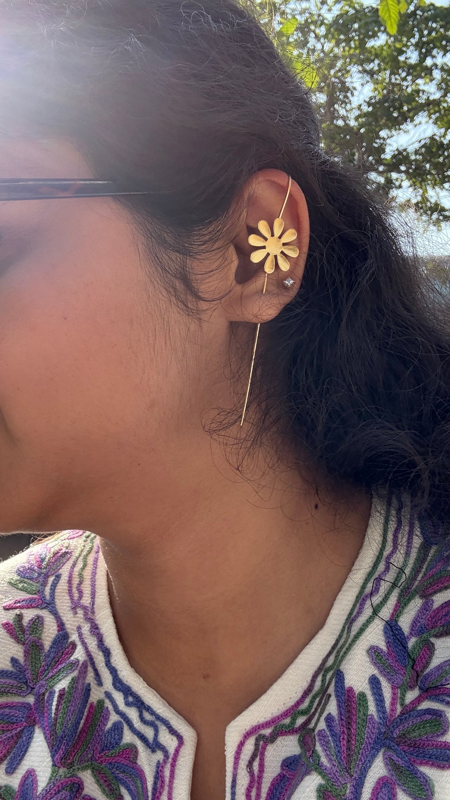 Flower Earpin