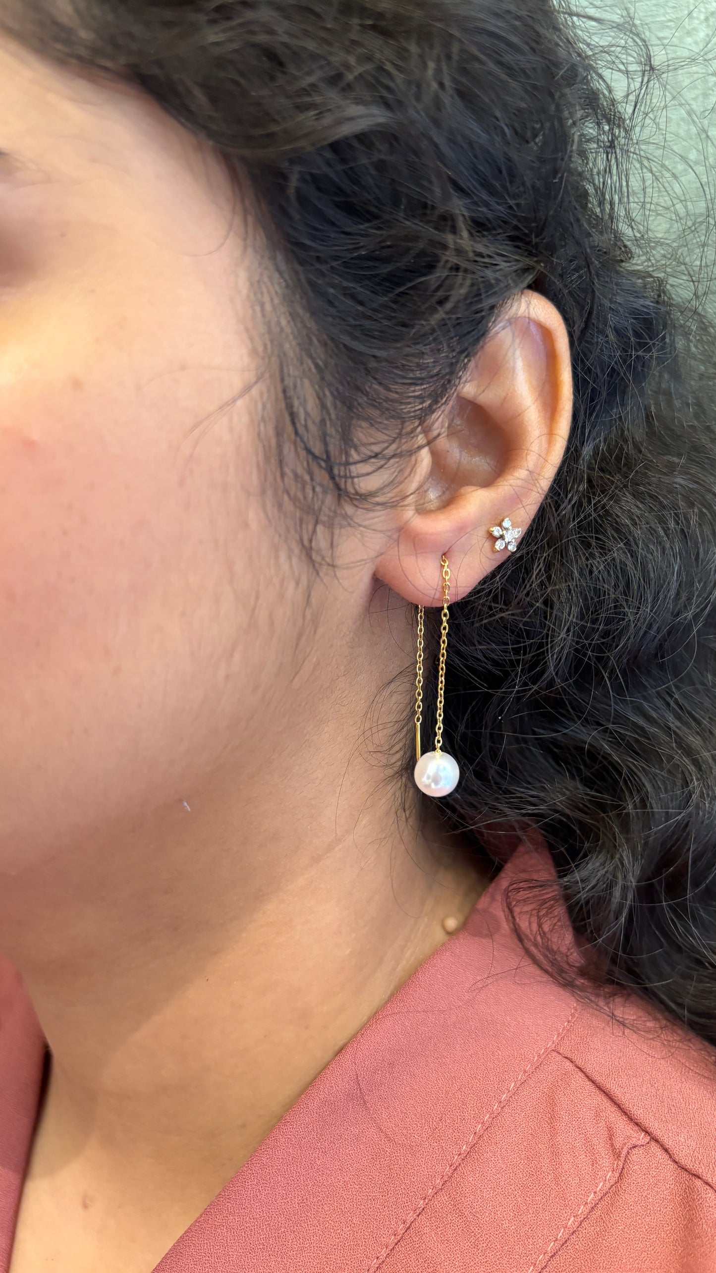 Pearl Sui Dhaga Earrings