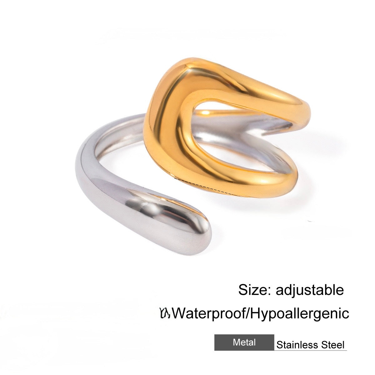 Dual color Adjustable Ring