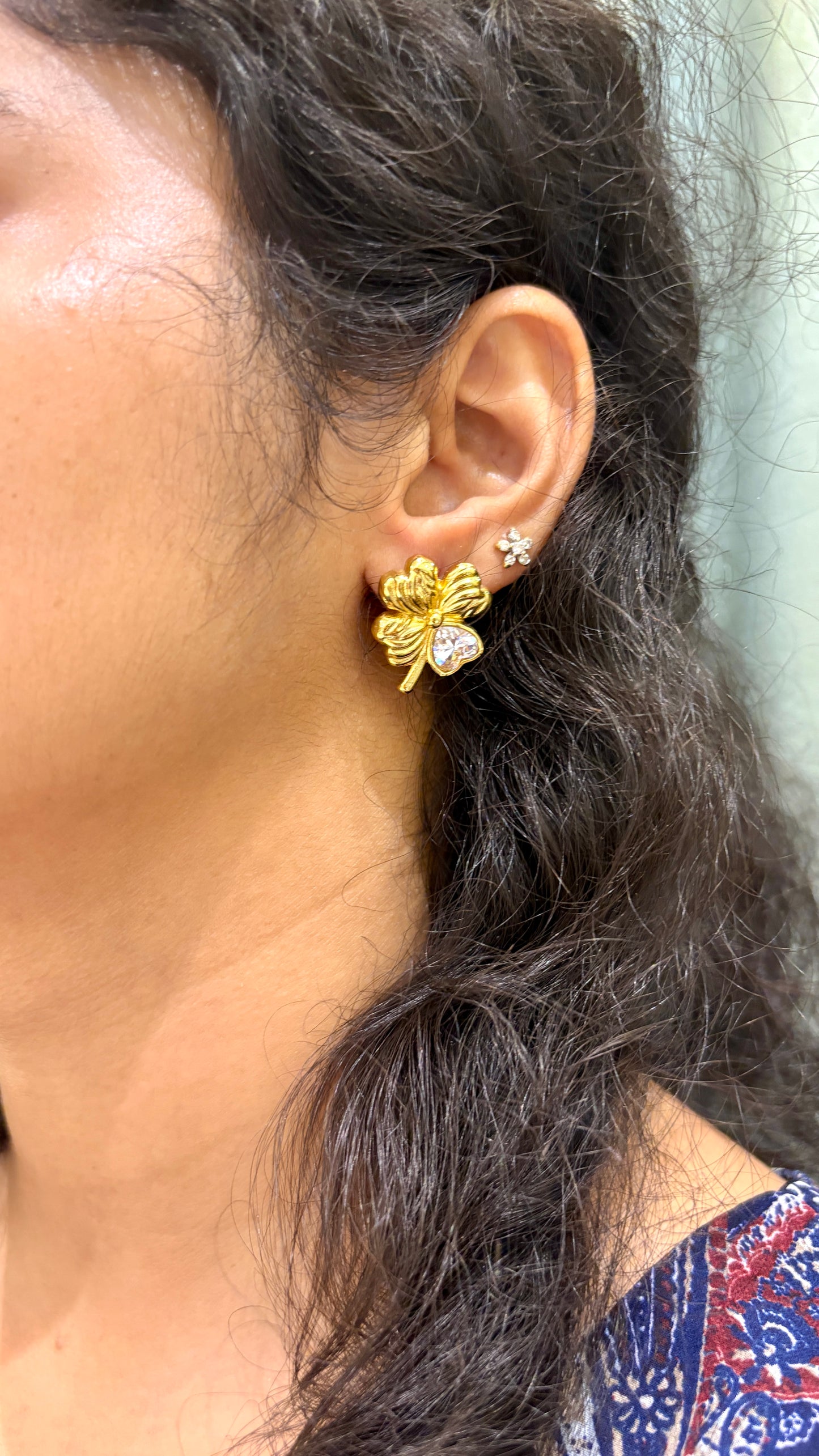 Heart Flower Earrings