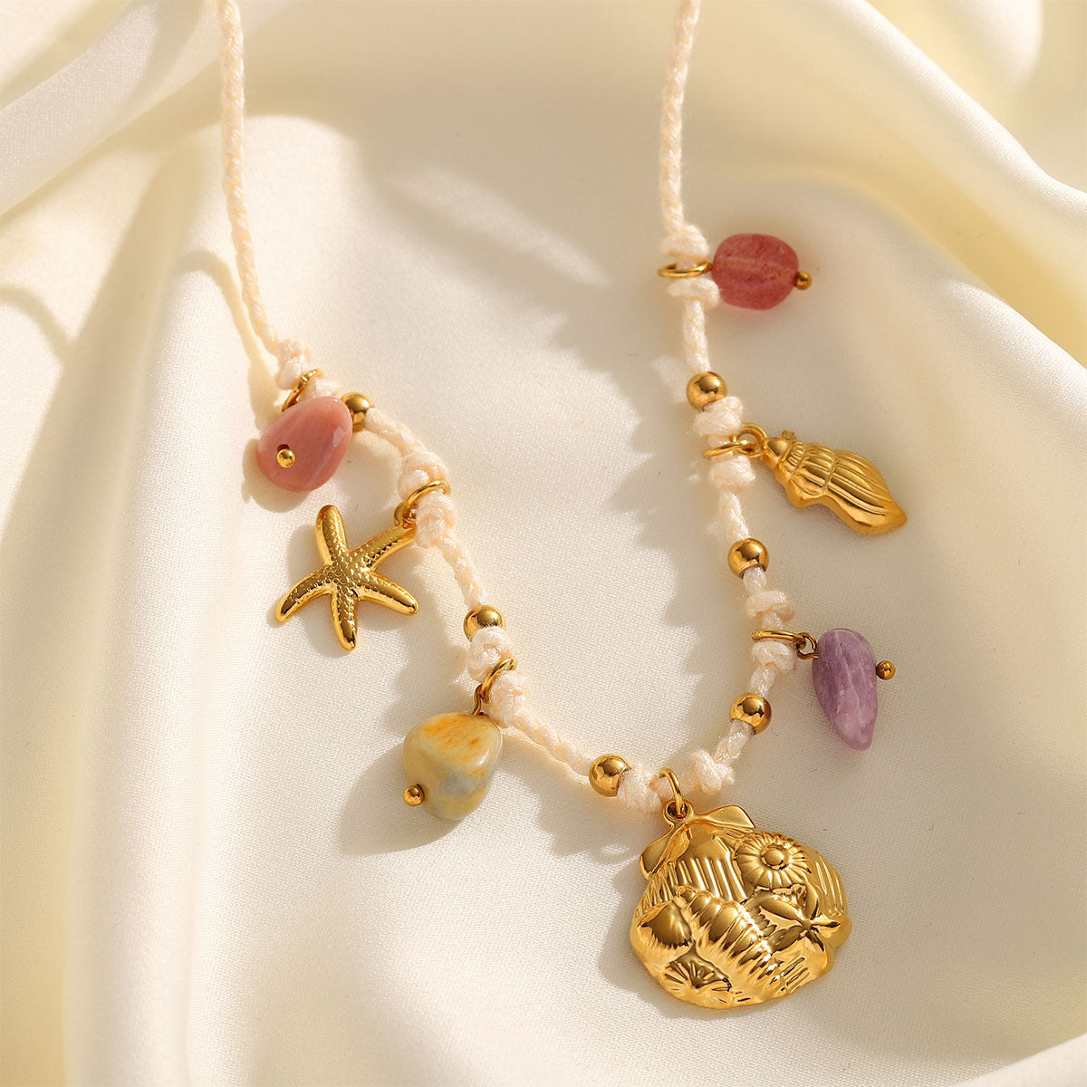 Beach Rope Charm Neckalce