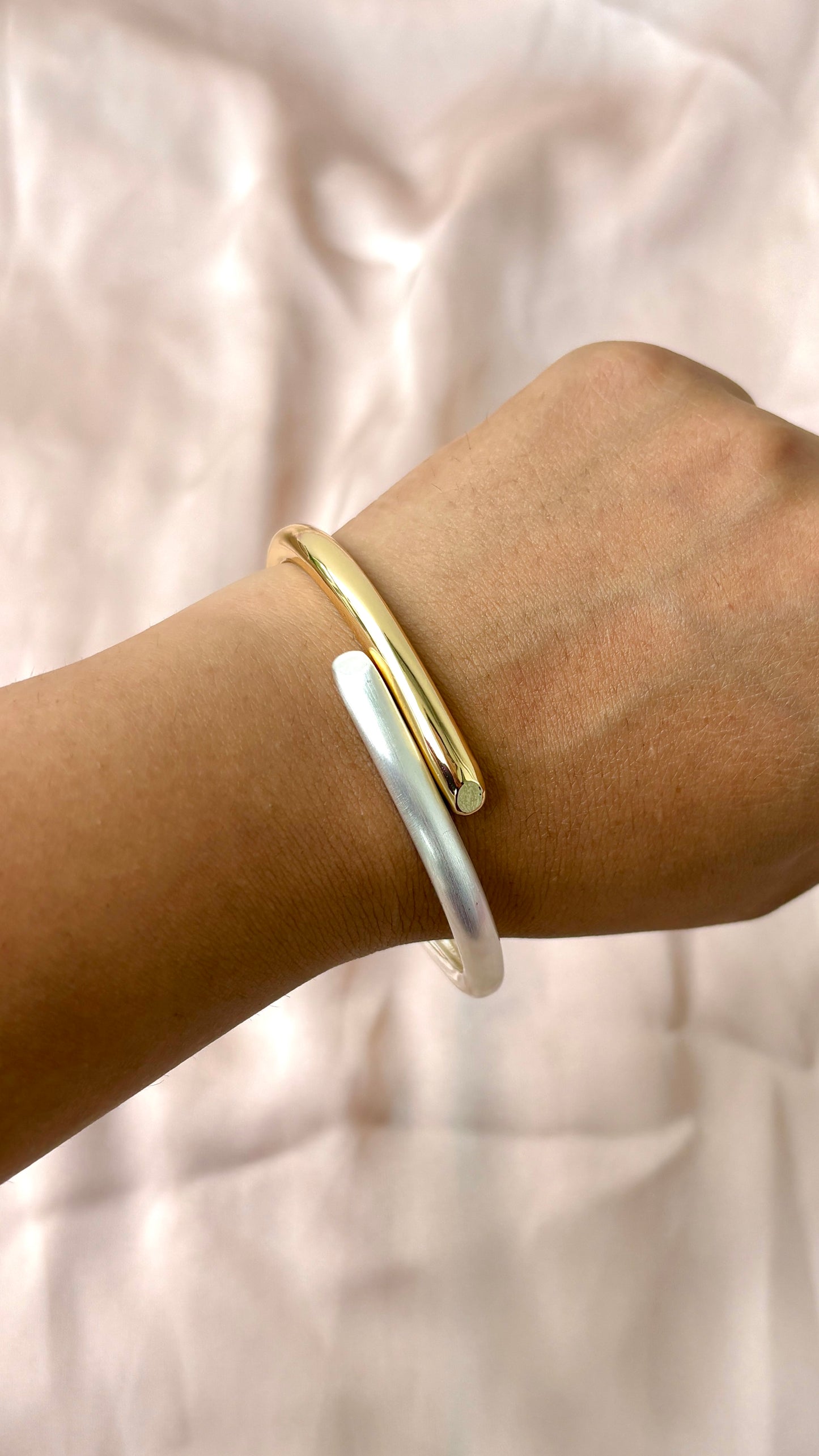 Dual Tone Classic Bangle Matt
