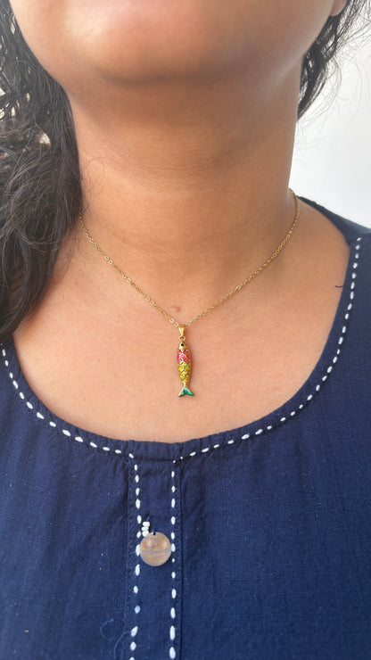 Fish Pendant Necklace
