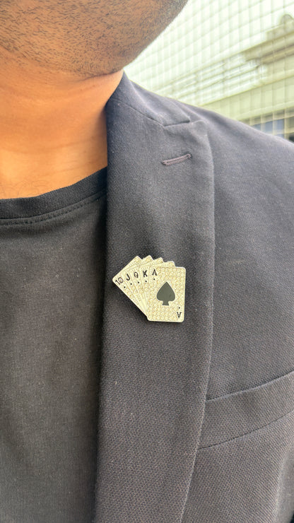 Teen Patti Unisex Brooch