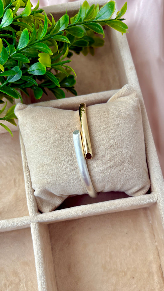 Dual Tone Classic Bangle Matt
