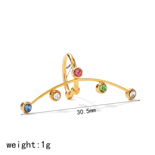 Multi colour ear cuff