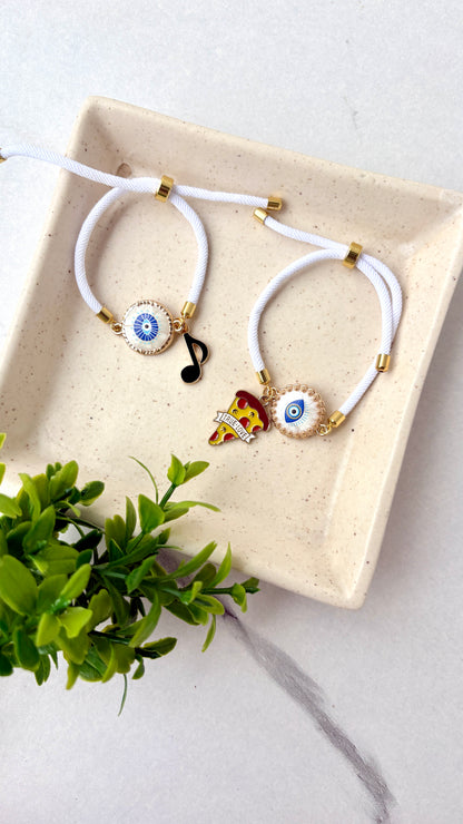 Nazar Rakhi - White Band
