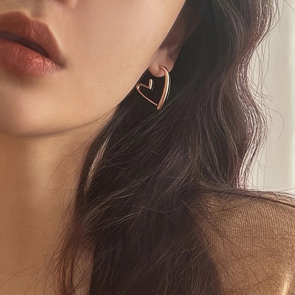 Outline Heart Earrings