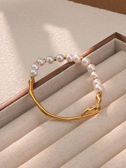 Half pearl bracelet