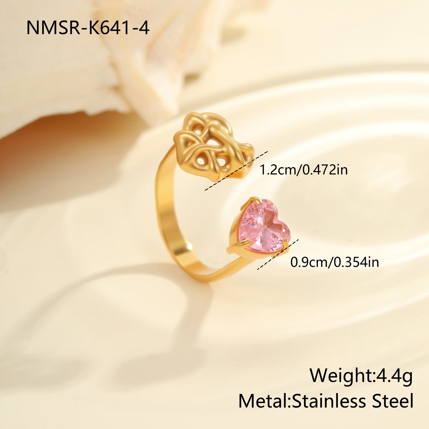 Pink Heart Ring