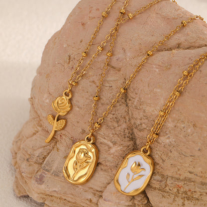 Rose necklace