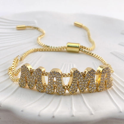 Mini Bubble Initial Charm Bracelet