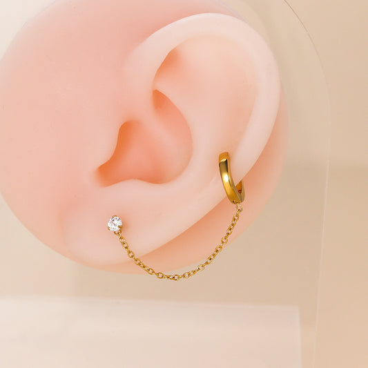 Bali ear chain with stud