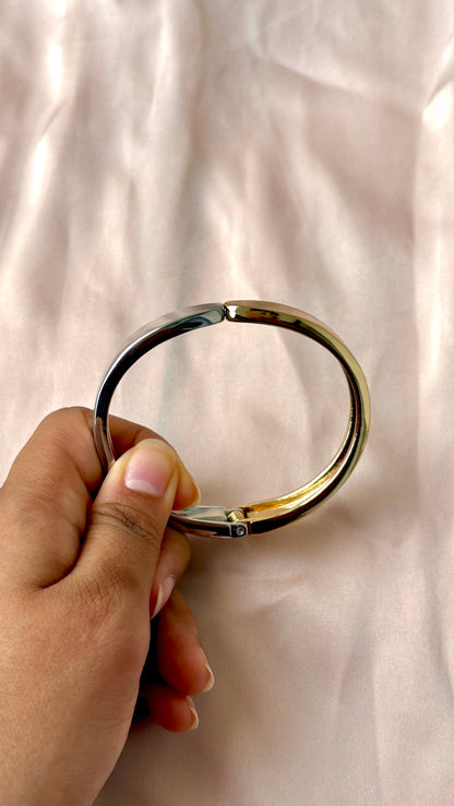 Meet me half way dual tone bracelet