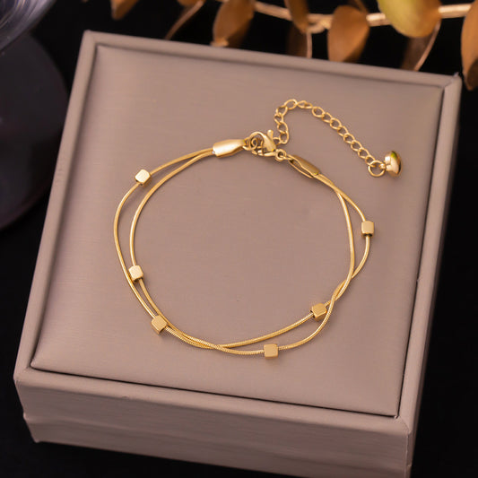 Double Layer Cube Bracelet