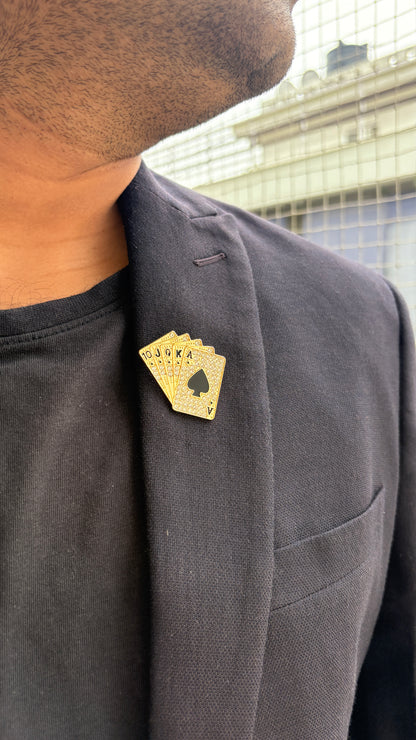 Teen Patti Unisex Brooch