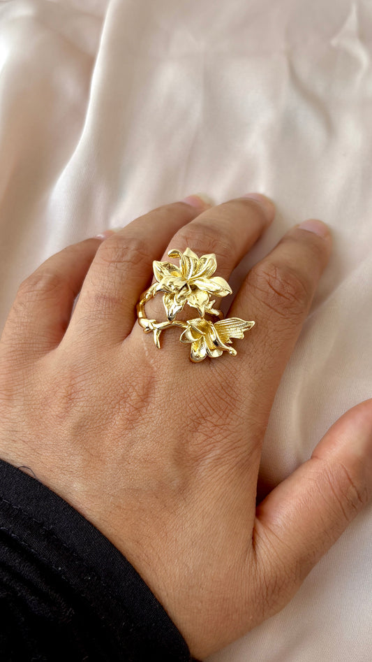 Flower Adjustable Ring