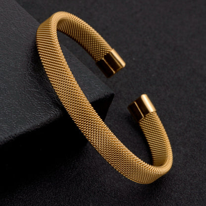Unisex open adjustable bracelet