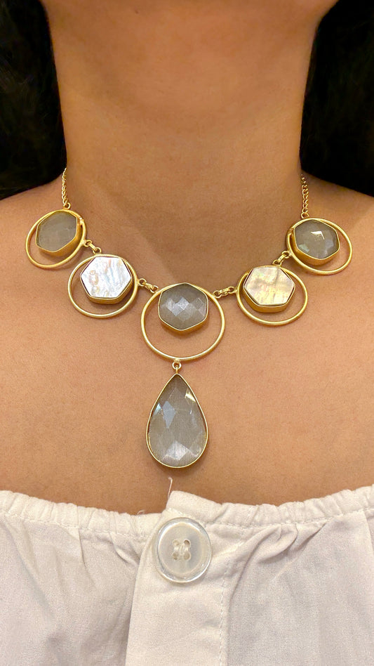 Grey Traditional Necklace
