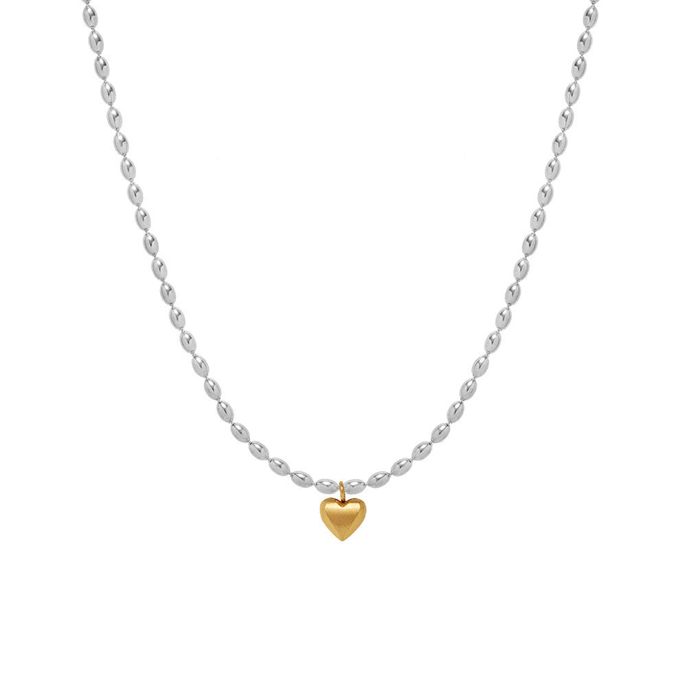 Matar chain with a heart necklace