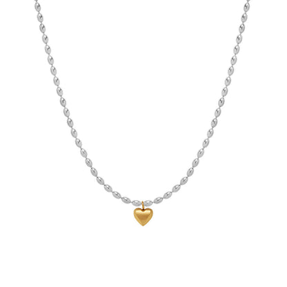Matar chain with a heart necklace