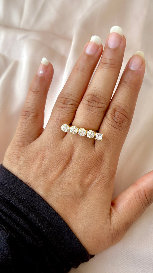 5 Stone Adjustable Ring