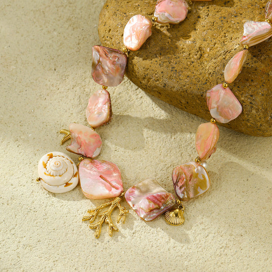 Beach Vacation Coral Reef Necklace