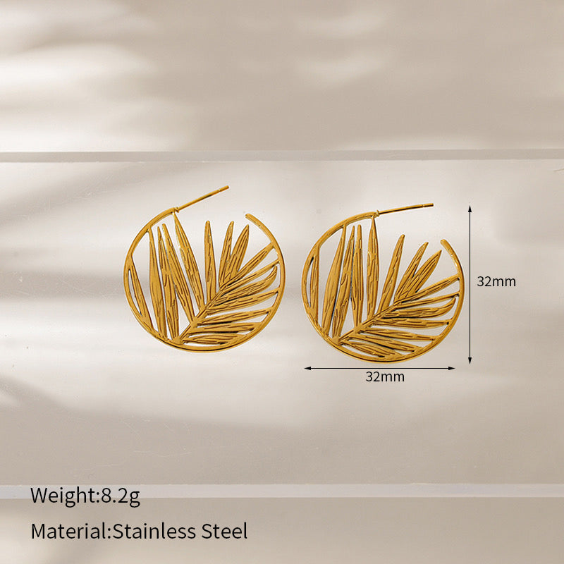 Flat Leaf Hoops