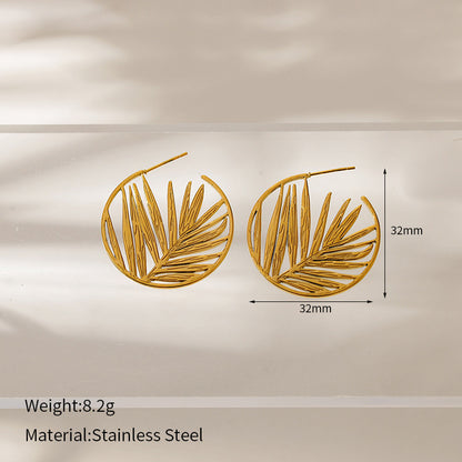 Flat Leaf Hoops