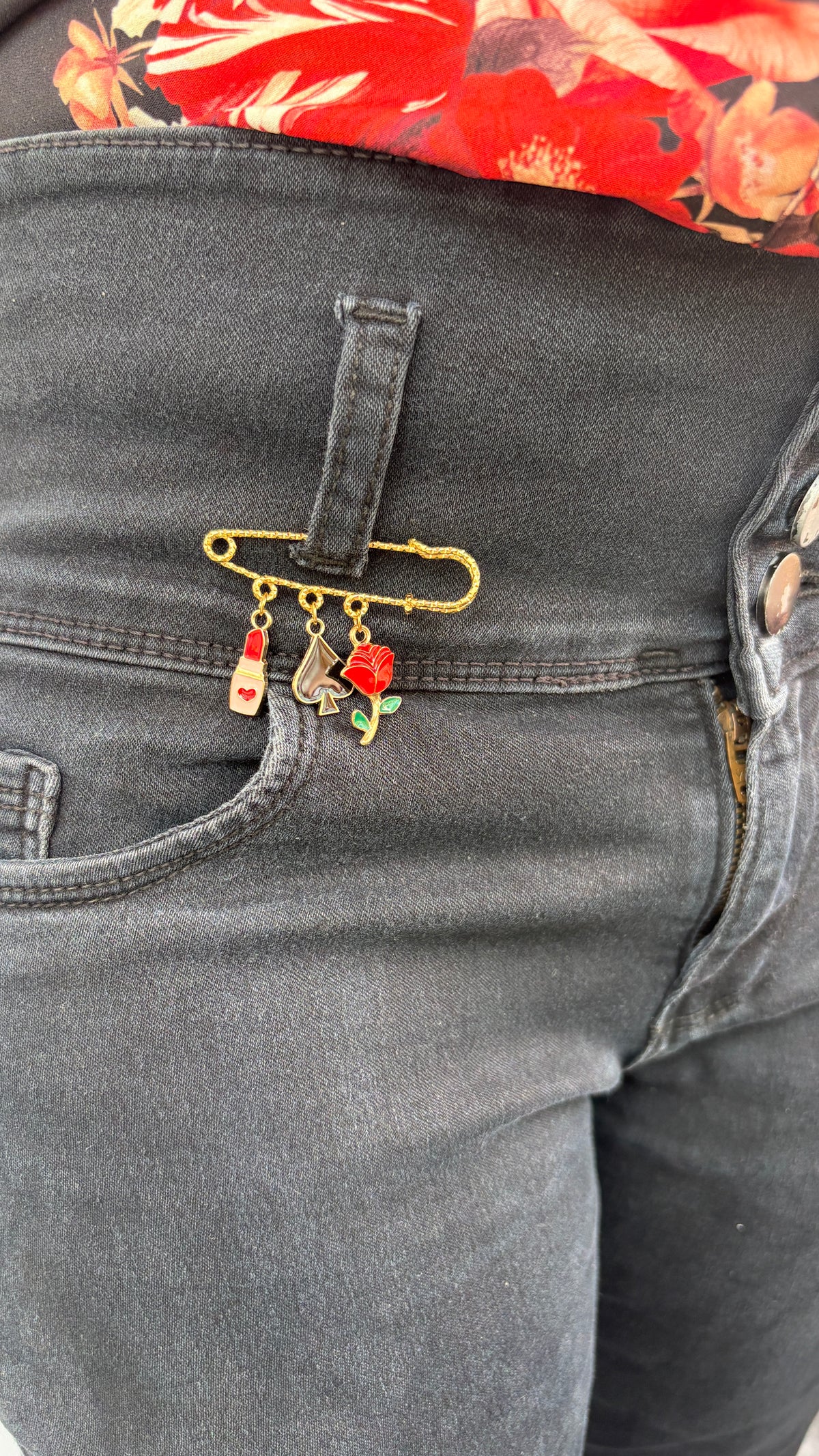 Safety-pin Brooch - Unisex