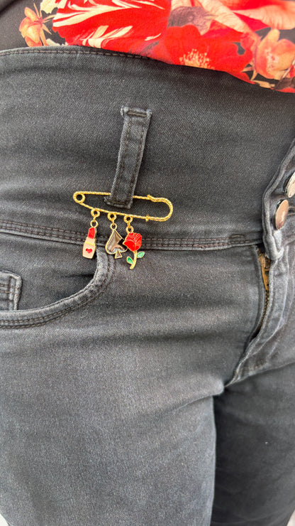 Safety-pin Brooch - Unisex