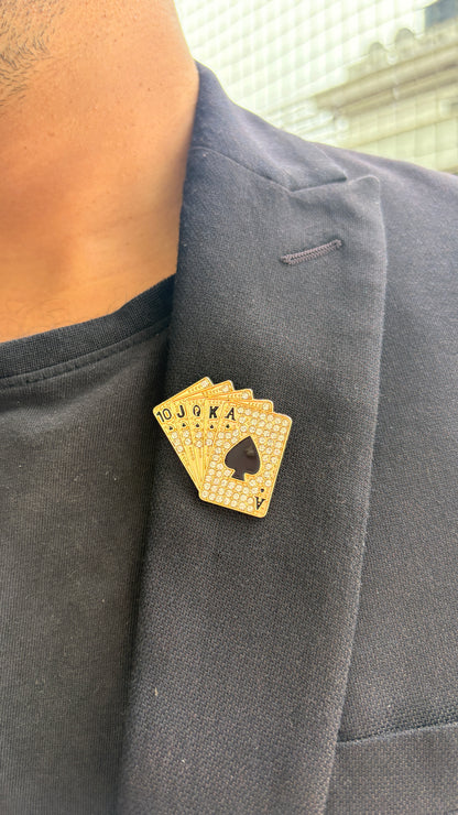 Teen Patti Unisex Brooch