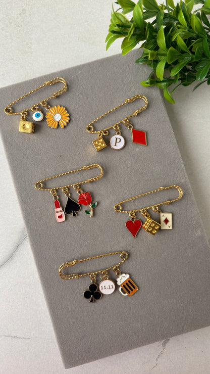 Safety-pin Brooch - Unisex