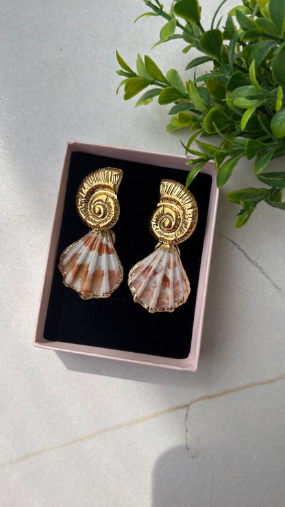Pink Shell Earrings