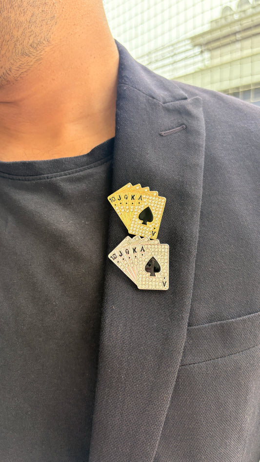 Teen Patti Unisex Brooch