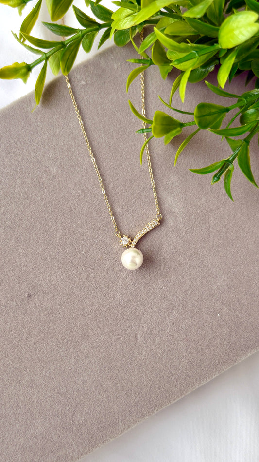 Sun and Pearl Necklace