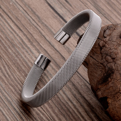 Unisex open adjustable bracelet