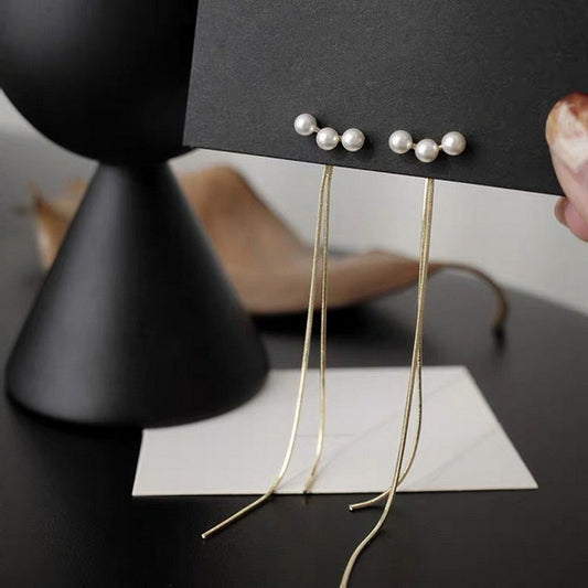 2-in-1 pearl dangler