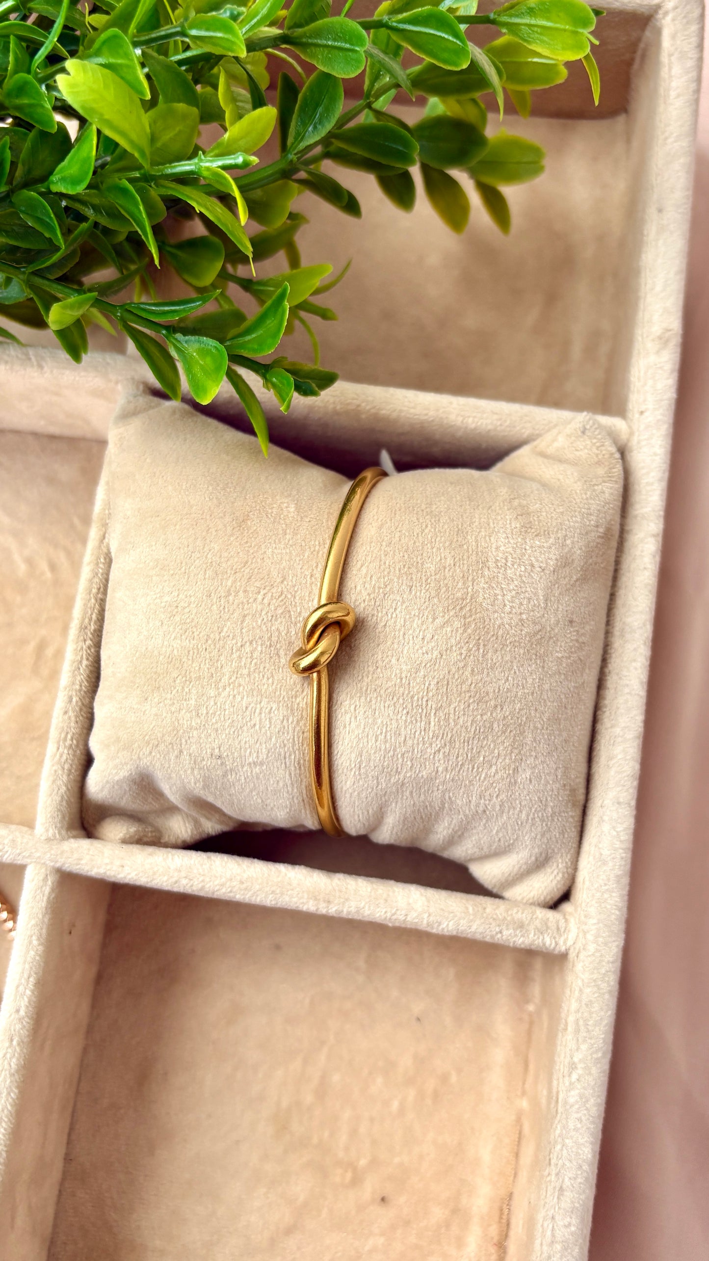 Knotted cuff bracelet