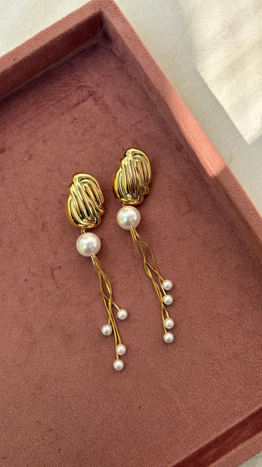 Long Pearl Danglers